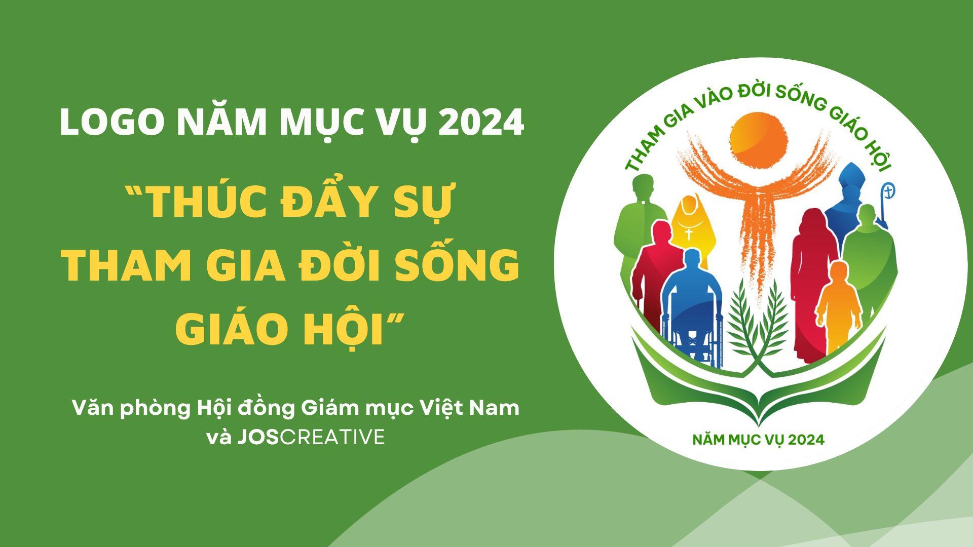 Logo năm mục vụ 2024: “Thúc đẩy sự tham gia đời sống Giáo hội”