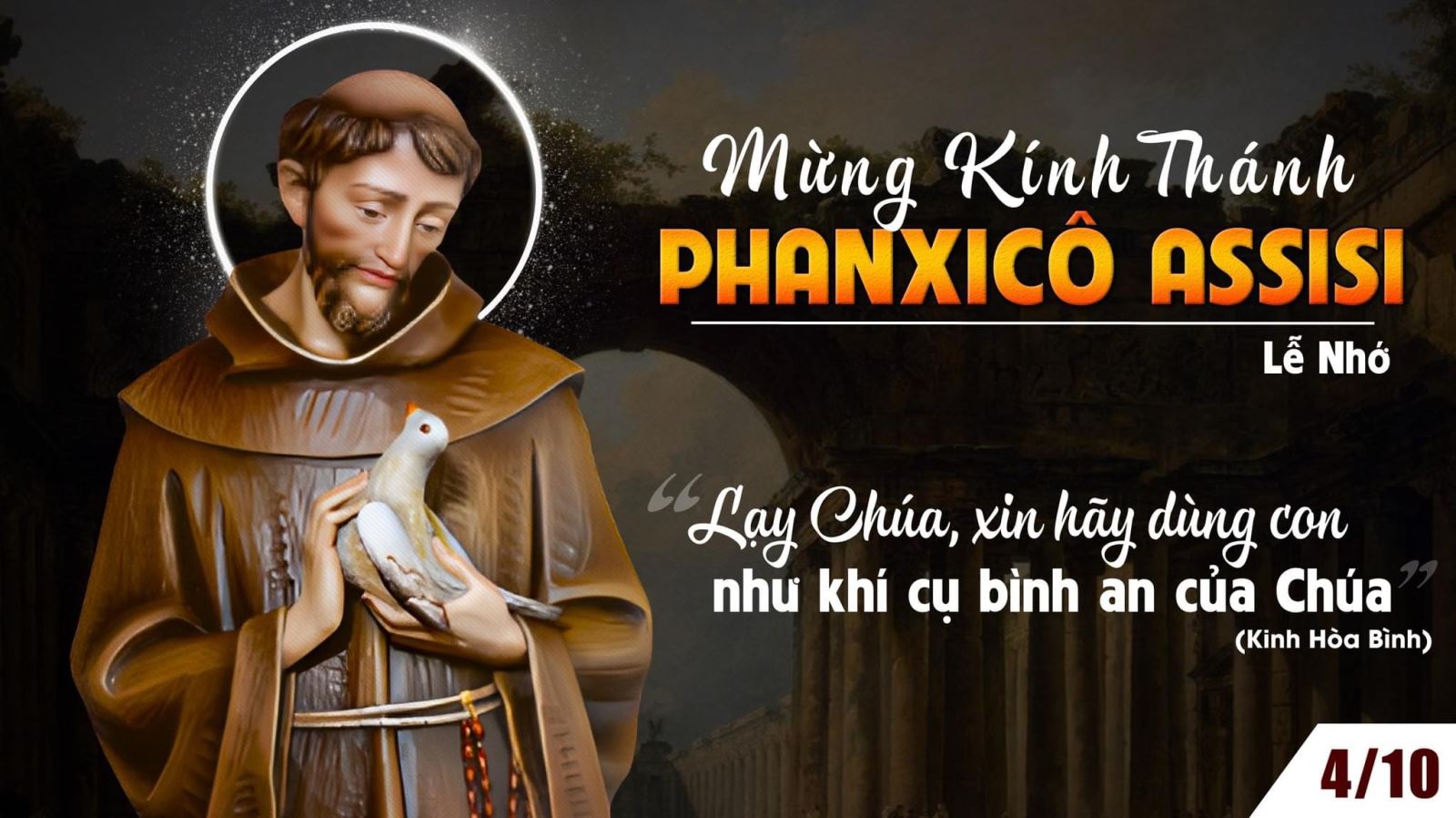 Lễ thánh Phanxicô Assisi (1181 – 1226)