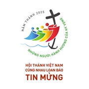 Logo năm mục vụ 2025: “Hội Thánh Việt Nam cùng nhau loan báo Tin Mừng”