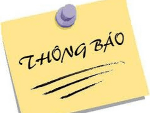 Thông báo: Tạm ngưng trực truyến