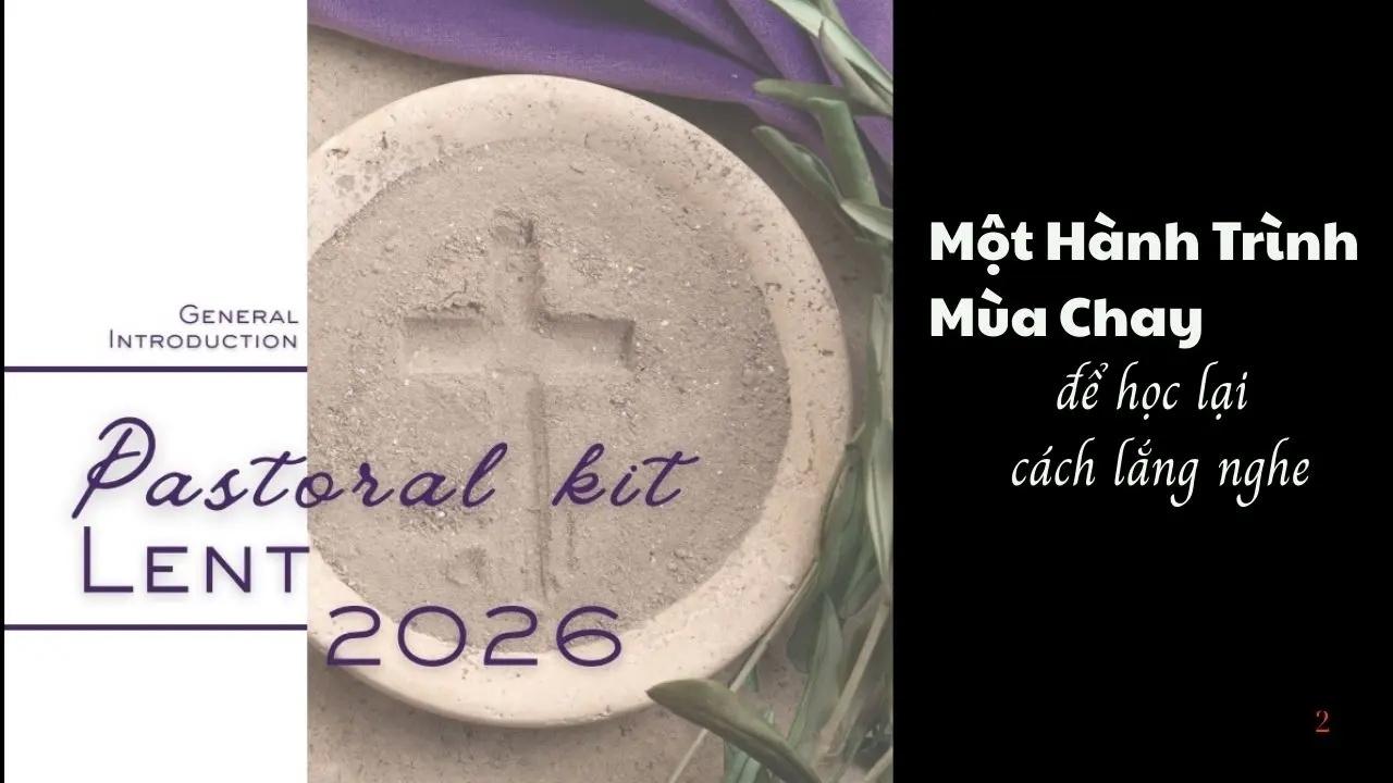 Tài liệu mục vụ giúp sống mùa Chay 2026 của bộ phát triển con người toàn diện - Phần hướng dẫn