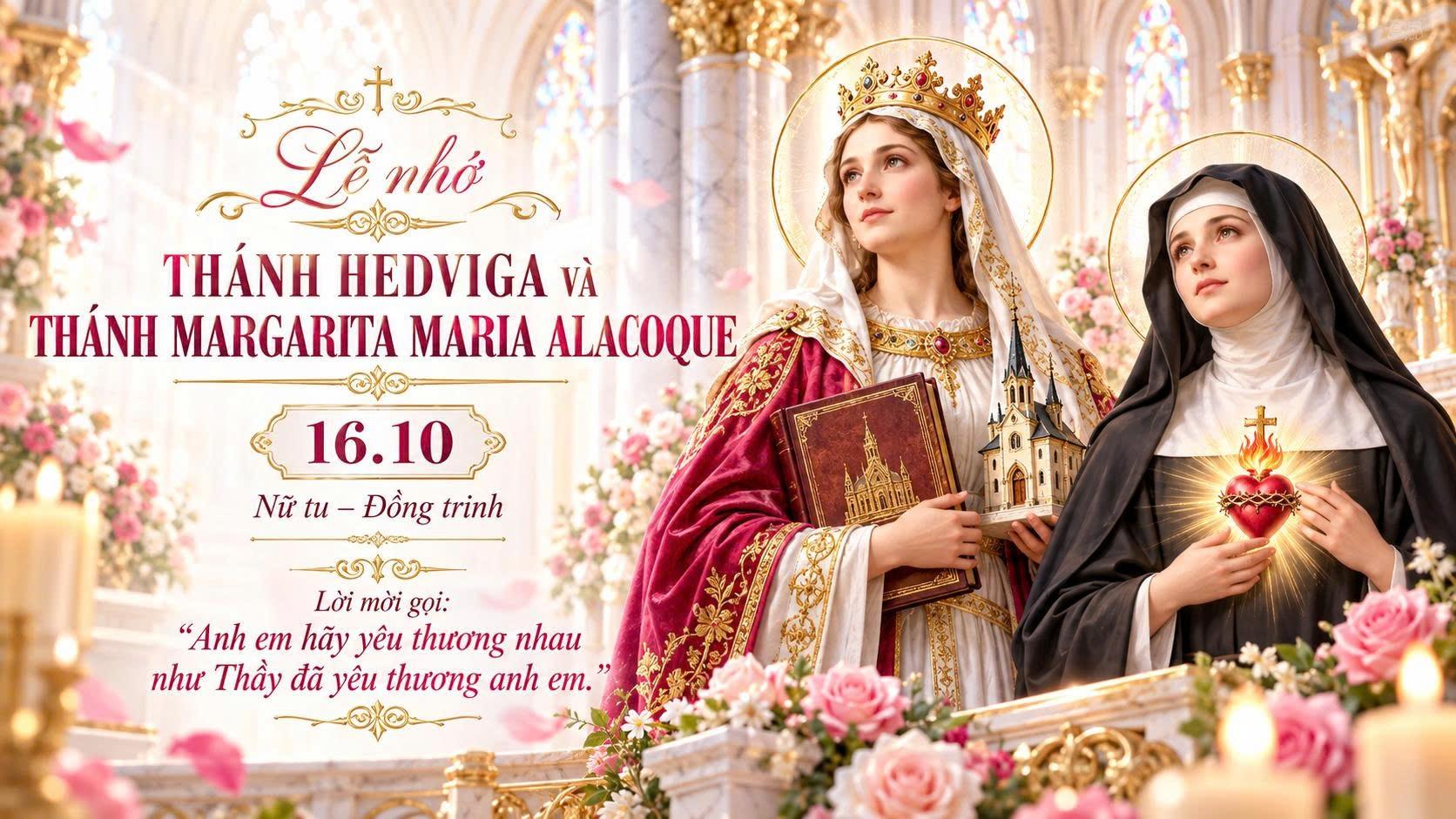 Thánh Hedviga và Thánh Margarita Maria Alacoque