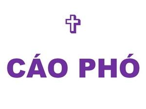 Cáo phó: Thân phụ của Cha Phêrô Trần Trọng Khương